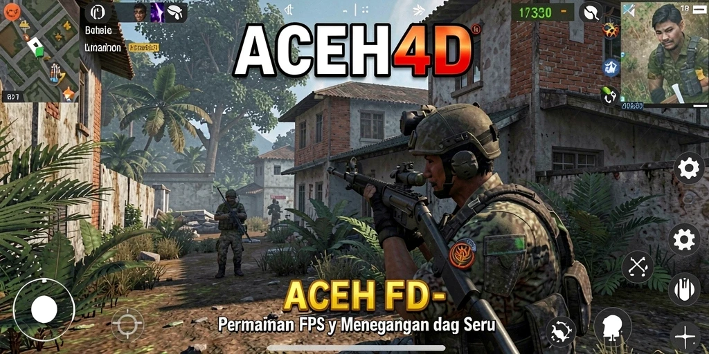 Screenshot gameplay <strong>ACEH4D</strong> menampilkan aksi tembak-menembak yang mendebarkan.