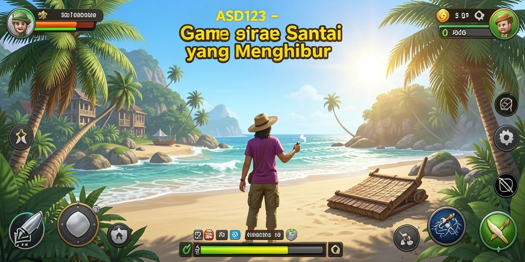 Tampilan gameplay santai dan menyenangkan dalam ASD123.