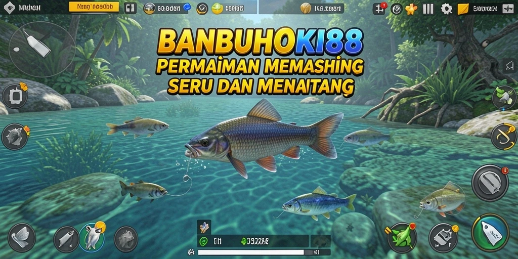 Tampilan gameplay BANBUHOKI88 yang memukau dan mengasyikkan saat memancing.