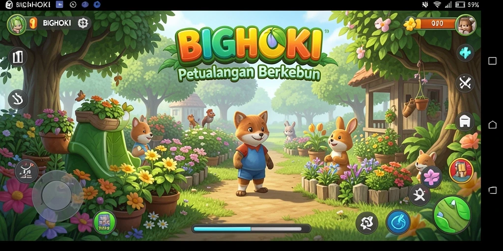 Tampilan gameplay BIGHOKI yang menawan dan interaktif.