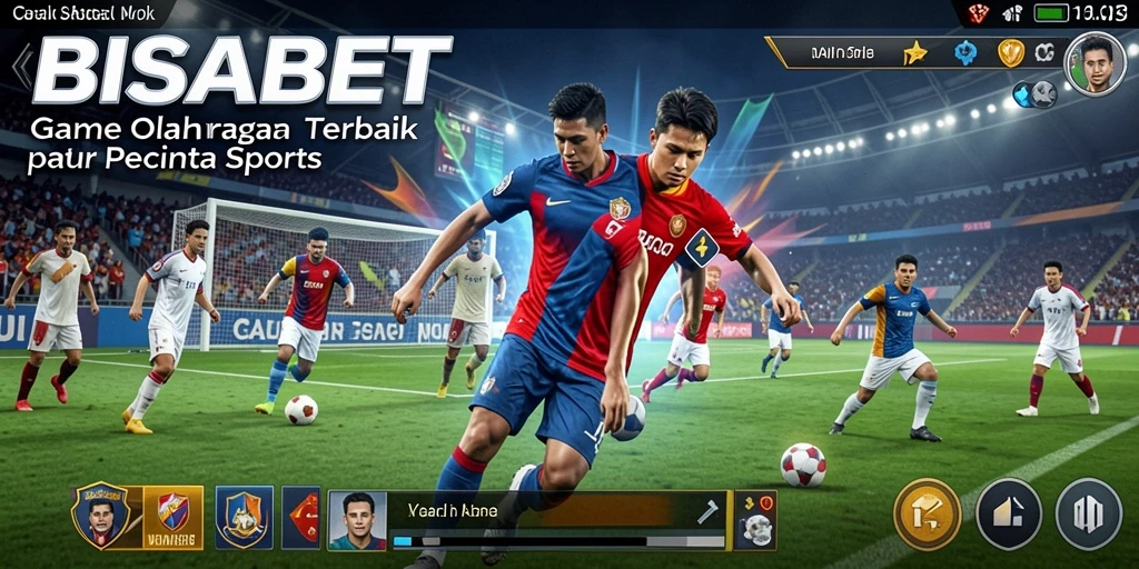 Tampilan gameplay BISABET yang mendebarkan dan penuh aksi olahraga.
