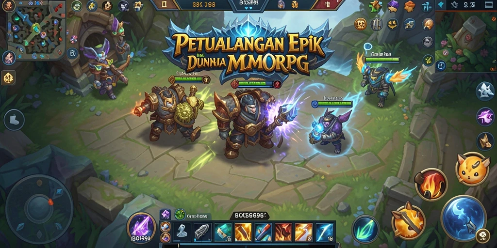 Gambaran utama gameplay MMORPG yang seru dan interaktif.
