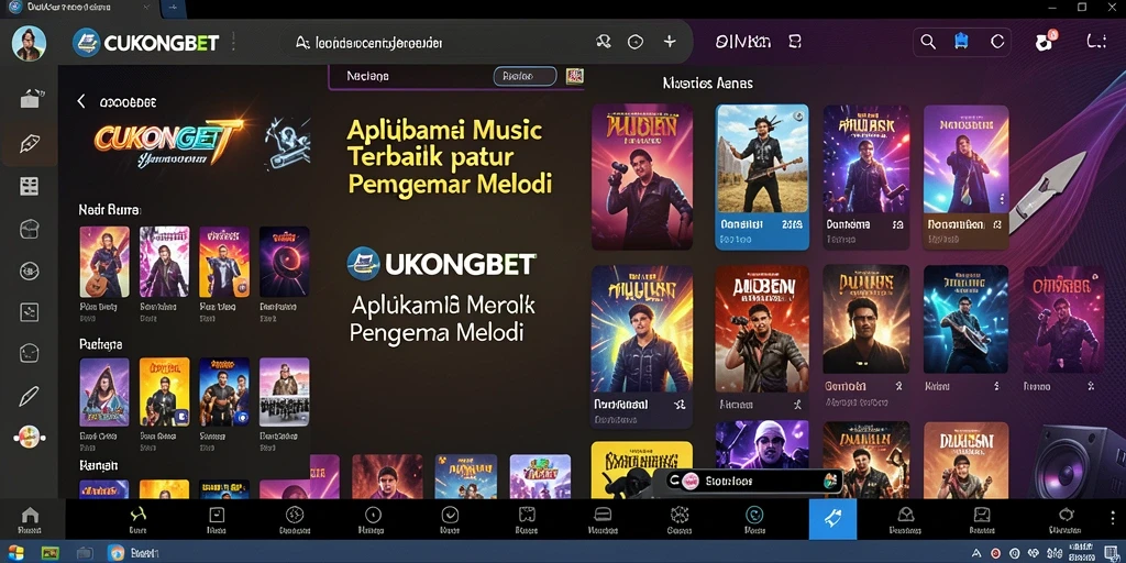 Tampilan gameplay CUKONGBET yang menarik dengan berbagai pilihan lagu.