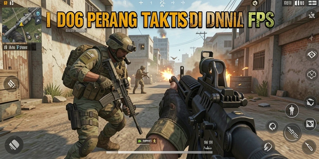 Tangkapan layar D06 menunjukkan aksi intens dalam pertempuran FPS.