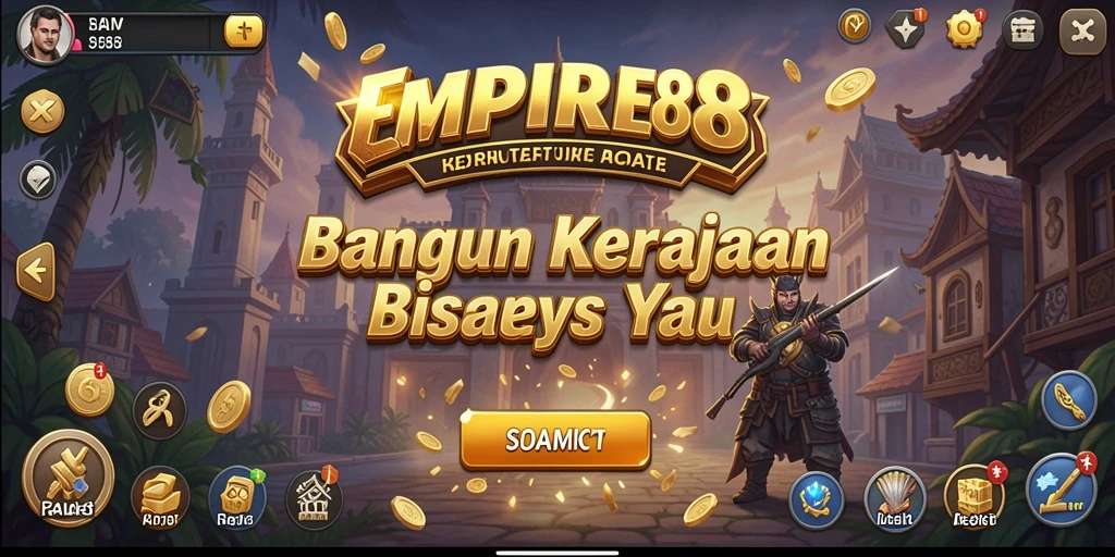 Tampilan gameplay menarik dari EMPIRE88 yang menunjukkan manajemen bisnis Tycoon.