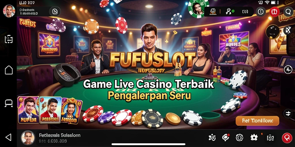 Tampilan gameplay Live Casino FUFUSLOT yang mendebarkan dan interaktif.