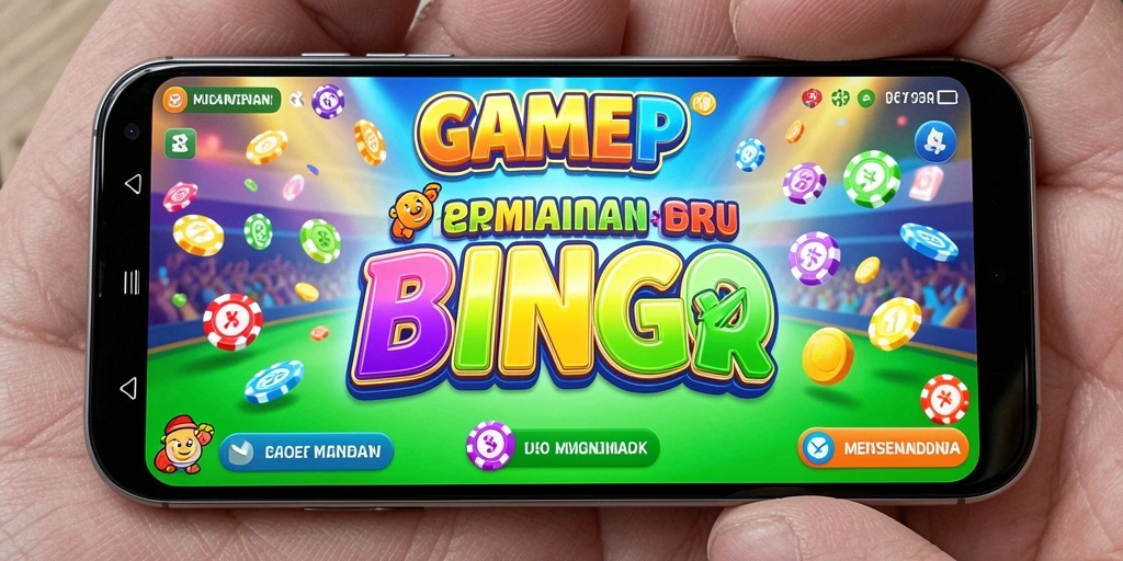 Screenshot GAMERP menampilkan gameplay Bingo yang penuh warna dan interaktif.