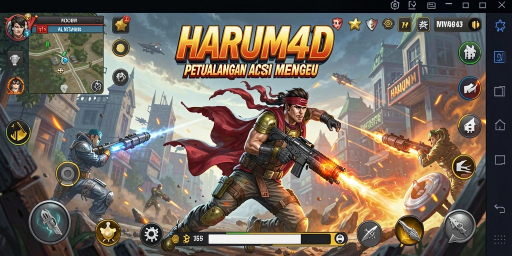 Gameplay menakjubkan dalam dunia penuh aksi HARUM4D.
