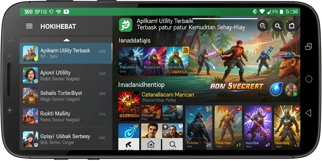 Screenshot HOKIHEBAT menampilkan antarmuka intuitif dan fitur pengingat.