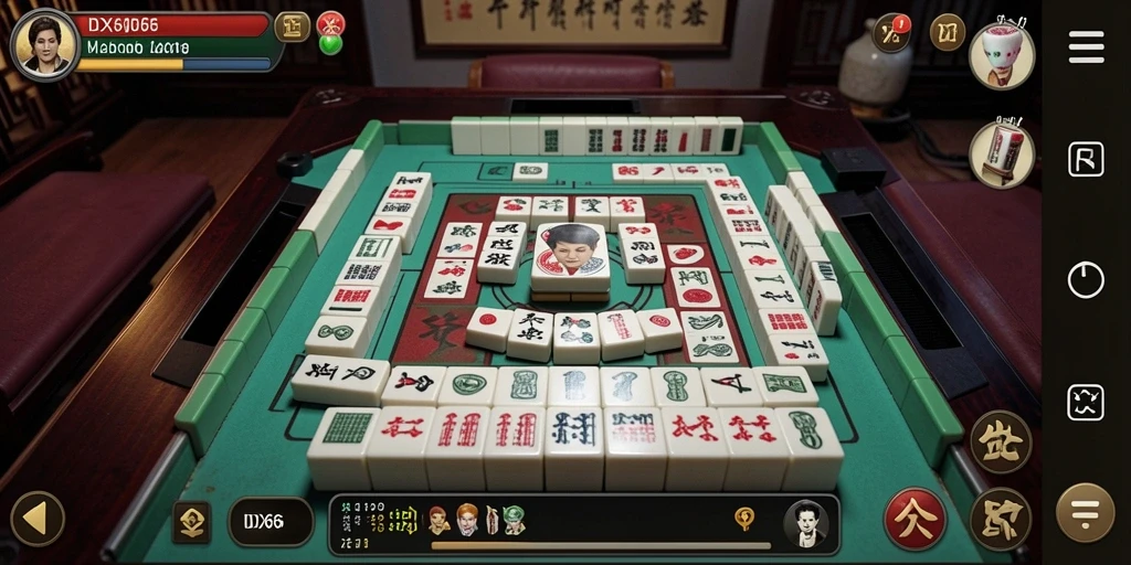Screenshot gameplay IDX66 menampilkan keseruan dalam permainan Mahjong.