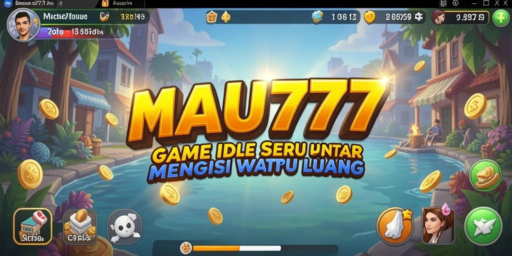 Tampilan gameplay seru MAU777 dengan mekanisme Idle yang menarik.
