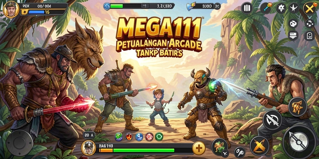 Tampilan gameplay MEGA111 yang menarik dan penuh aksi.