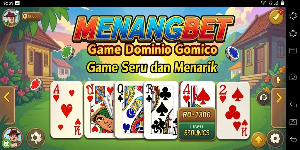 Tampilkan gameplay menarik dalam permainan Domino MENANGBET.