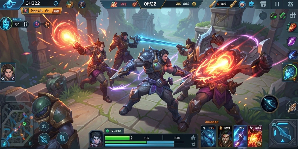 Gameplay seru dan strategis dalam pertempuran tim di OH222.