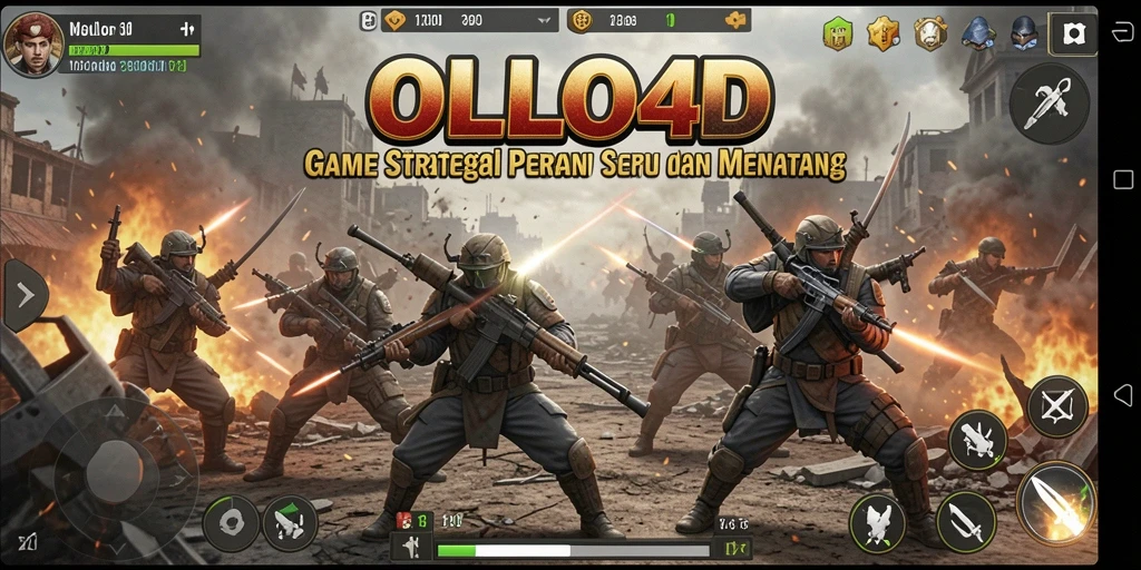 Gameplay mendebarkan dalam OLLO4D yang menantang strategi pemain.