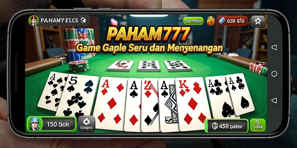 Tampilan gameplay Gaple yang seru dan interaktif di PAHAM777.