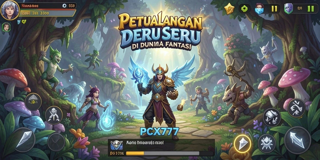 Screenshot gameplay PCX777 menampilkan aksi petualangan seru.