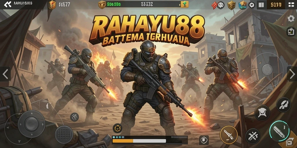 Gameplay RAHAYU88 menampilkan aksi seru dalam pertempuran Battle Royale.