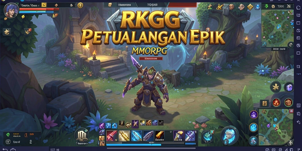 Gameplay seru dalam dunia fantasi MMORPG.