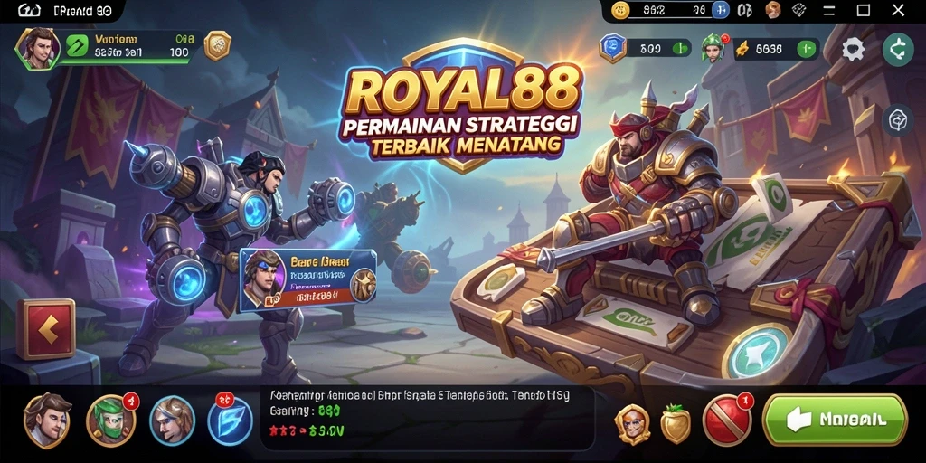 Tampilan gameplay seru dalam strategi menantang di ROYAL88.