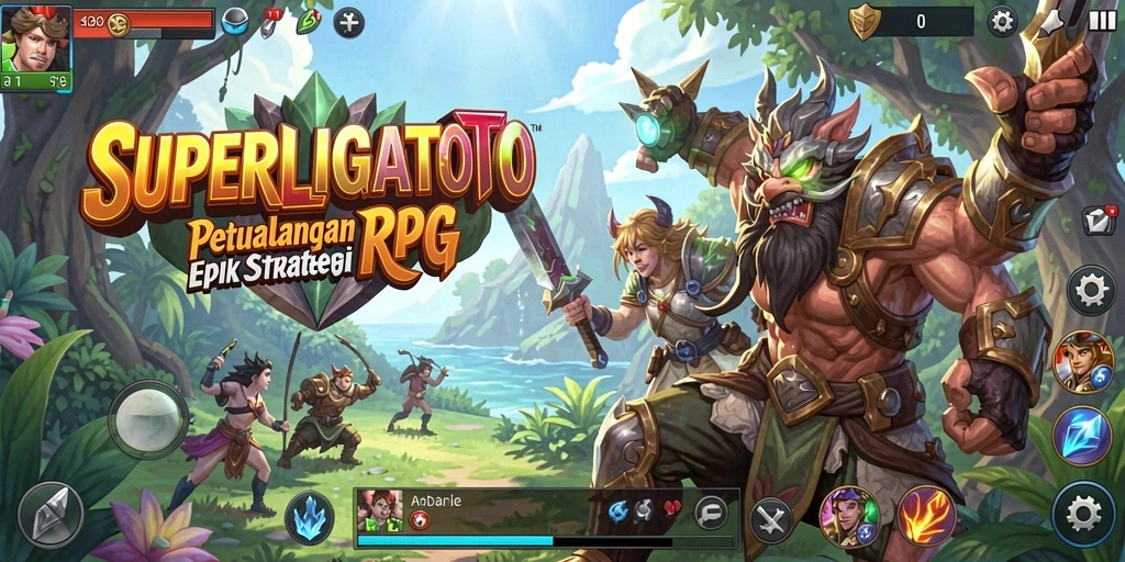 Screenshot menampilkan aksi pertempuran seru di <strong>SUPERLIGATOTO</strong>