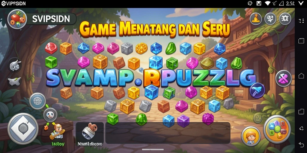 Gameplay seru dalam SVIPSIDN dengan berbagai teka-teki menarik.