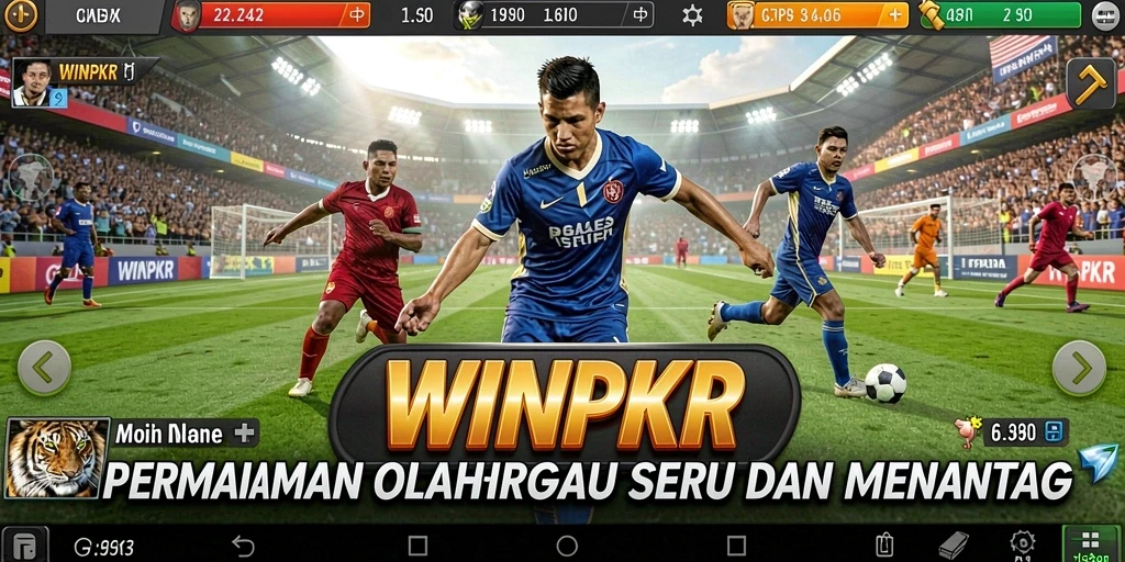 Tampilan gameplay <strong>WINPKR</strong> yang seru dan mendebarkan saat bermain olahraga.