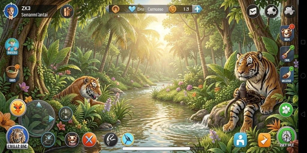 Tampilan menarik dari gameplay ZK3 yang mengasyikkan.